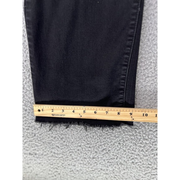 Democracy Ab Technology Womens sz 16 Wide Leg Raw Hem Distressed Jeans Dark Wash - Picture 8 of 11